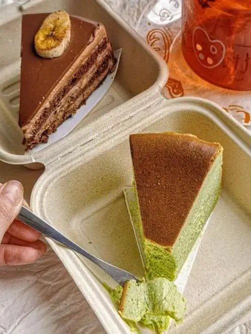 福州蛋糕外卖75这家的抹茶巴斯克也太绝了啊