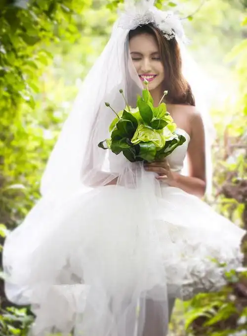 婚纱图片欧美唯美清新婚纱写真