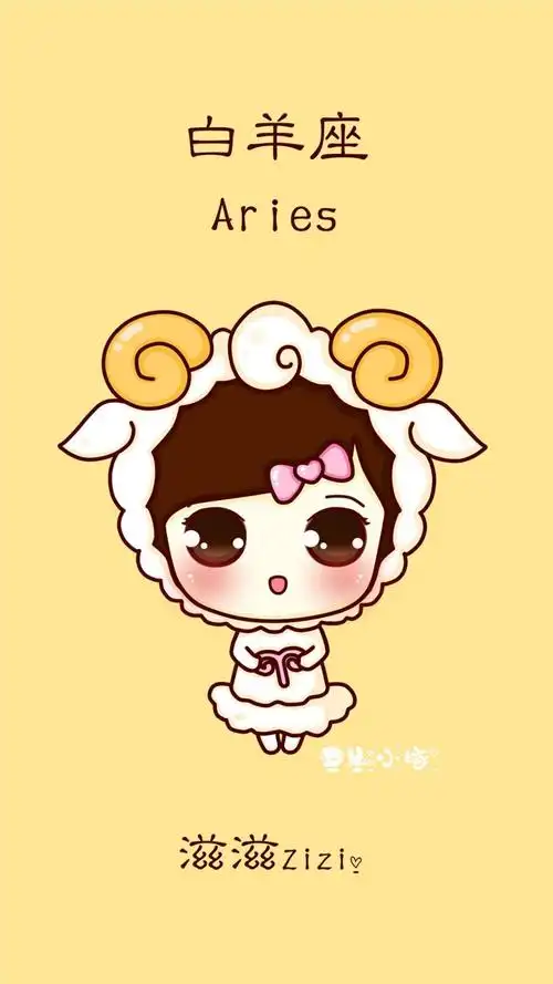 可爱卡通十二星座