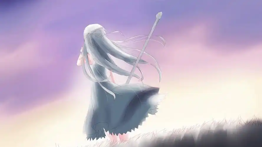 伤感女孩背影壁纸 _ 图片网