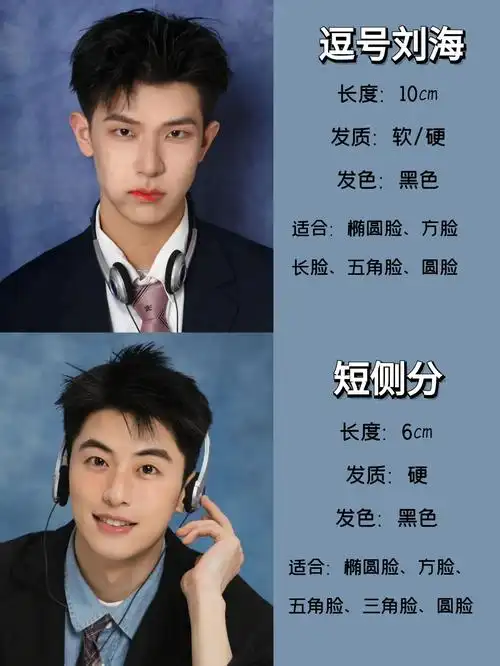 气垫碎盖 港式背头 盖刘海 日系中分