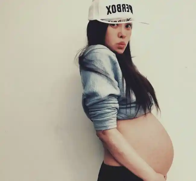 伊能静孕期照片.(资料图)