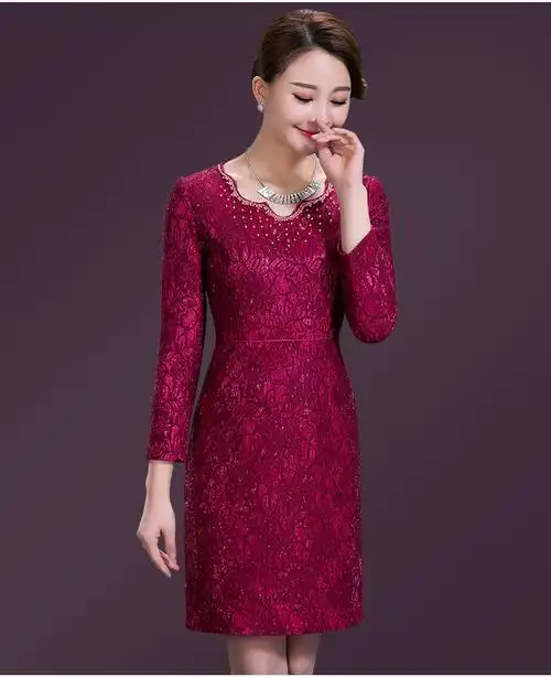 高贵婚礼妈妈装结婚礼服春秋装中年大码连衣裙两件套喜婆婆婚宴装单