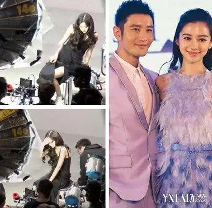 angelababy晒怀孕美照 艰难大肚子接拍广告