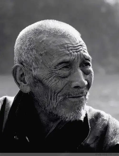 老人黑白老照片艺术相片1【97】