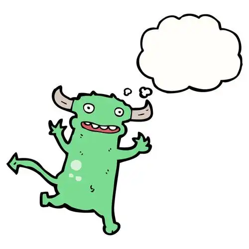 调皮的小淘气鬼,矢量, 卡通调皮的小白色背景上的小鬼