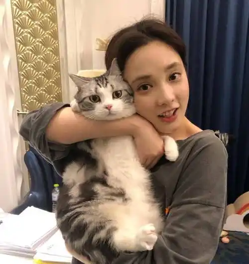 休闲的穿搭,简单的灰色上衣却更体现出一个女艺人强大的自我管理成果