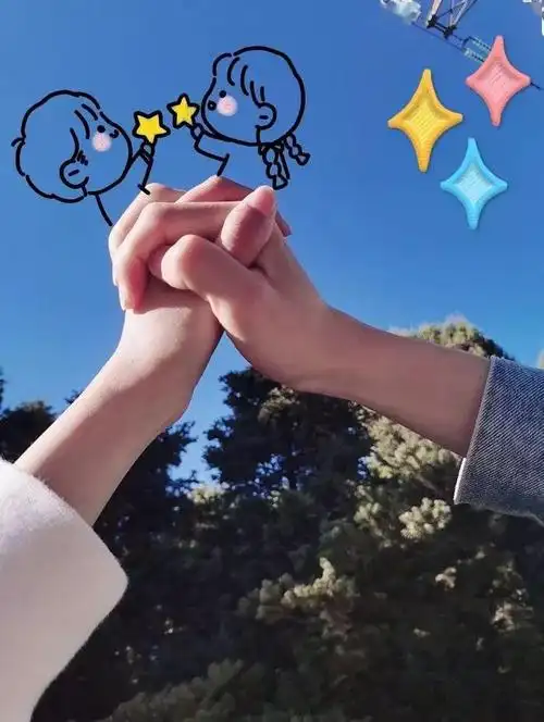 超火情侣手势照推荐给你让你可以低调撒狗粮