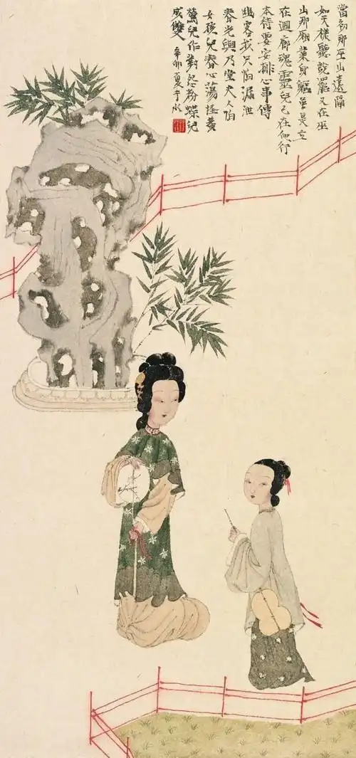 新文人画家于水人物画作品精选欣赏