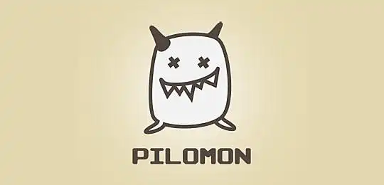 以怪物为元素的logo设计