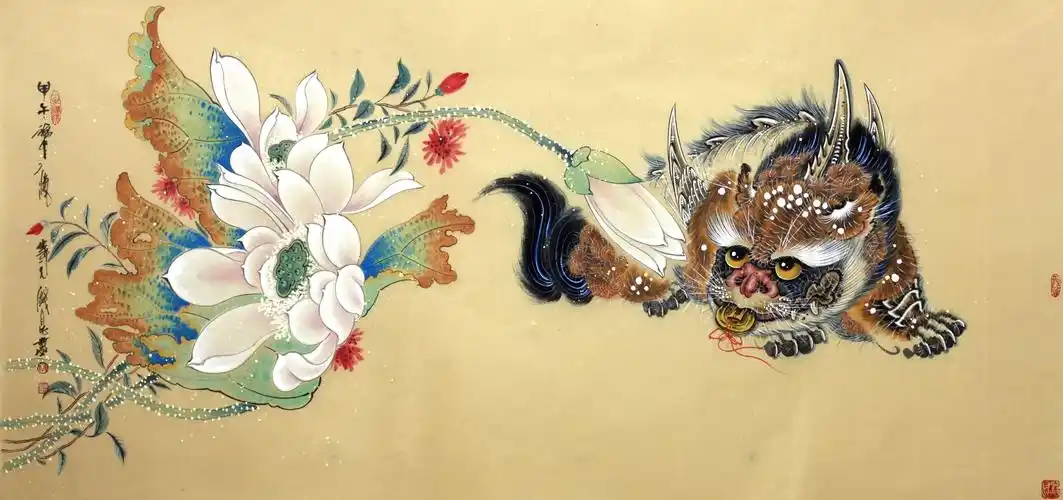 貔貅形神兼备画家钱昆