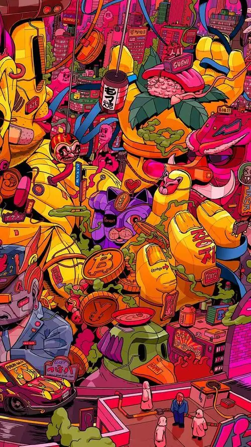 绚丽色彩创意手机壁纸图片