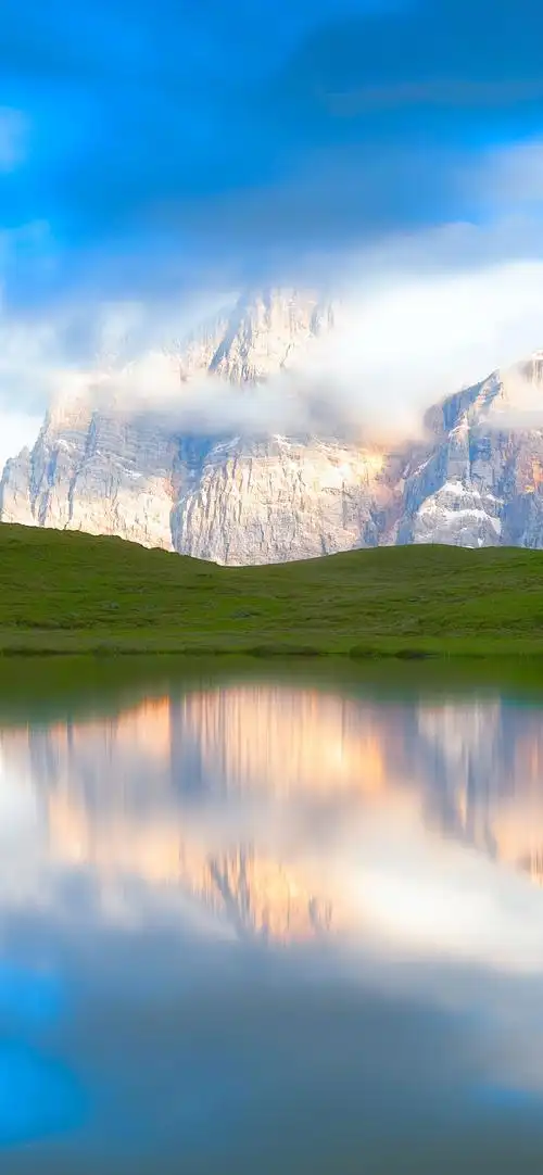 发财山水风景手机壁纸