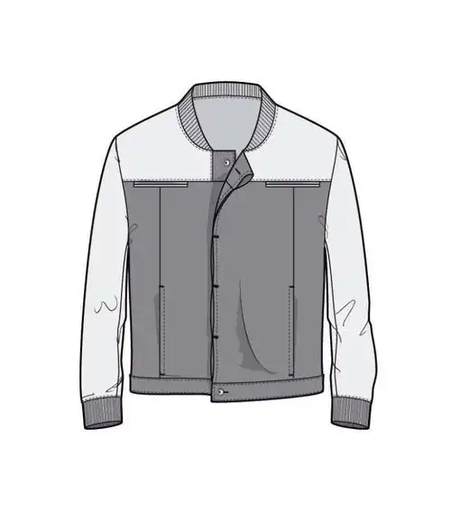 夹克款式图