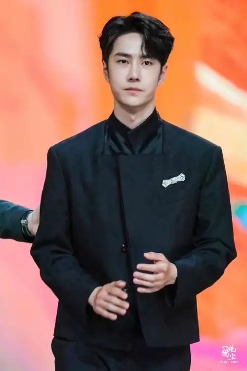 王一博##王一博暗纹西装