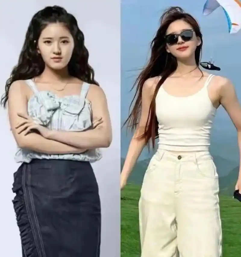赵露思以前好胖[白眼]一对比现在好苗条好美