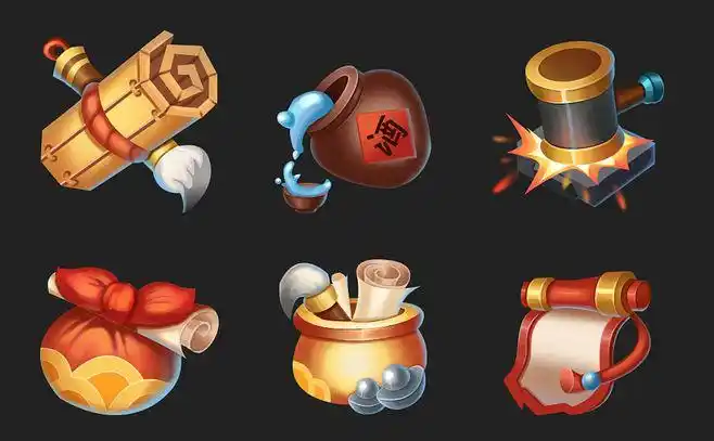 游戏图标国风功能图标