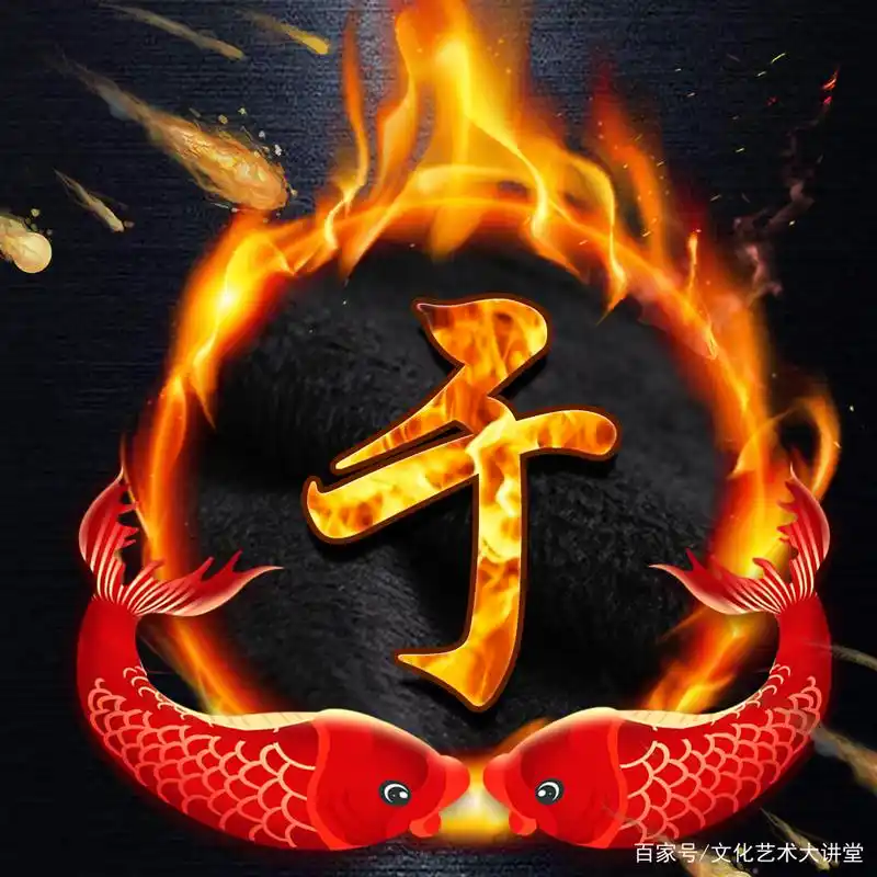 新年喜庆中国风,火焰霸气专属姓氏头像,24张大放送