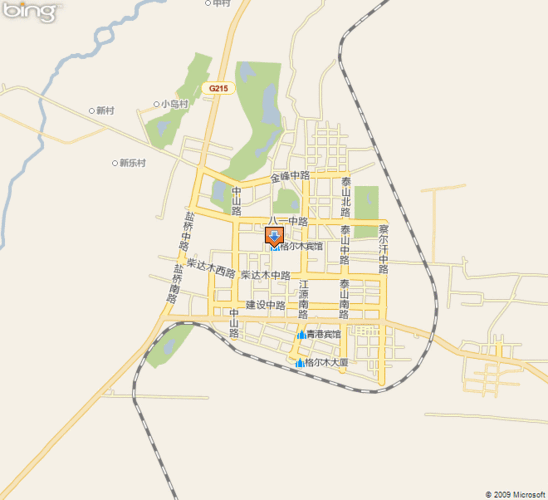 海西蒙古族藏族自治州格尔木市地图