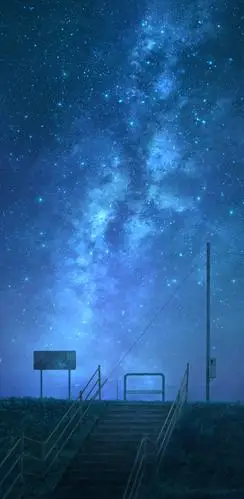 「动漫二次元夜空壁纸」,4k全屏