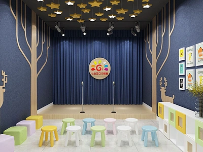 3d学校科学教室模型下载