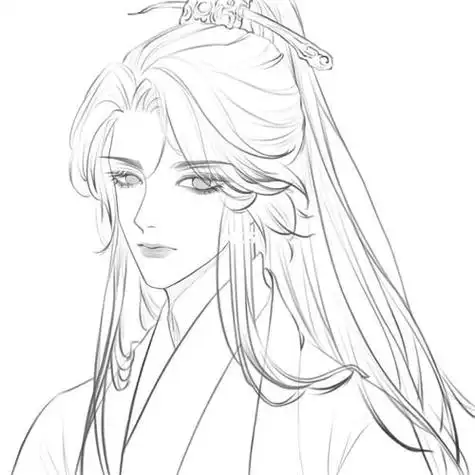 古风头像男线稿 男生头像图片大全 -【爱个性】