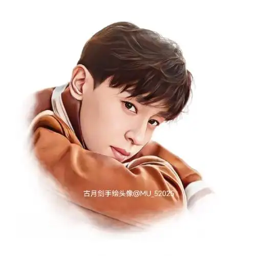 古月剑原创手绘头像欣赏邓伦