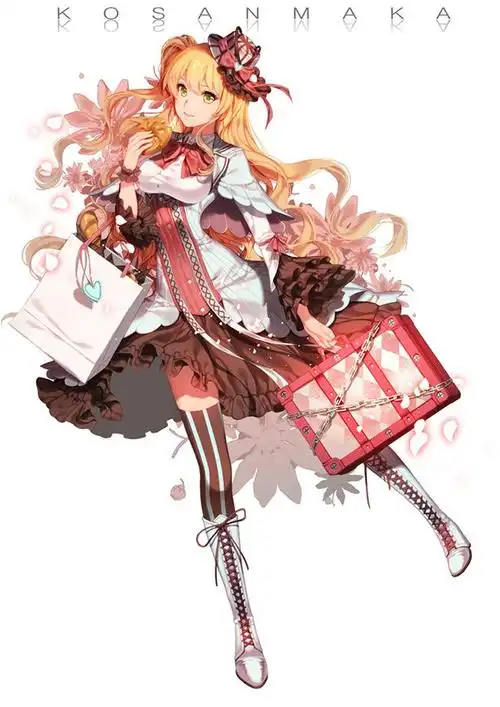 #插画# #卡通# #人物# #色彩# 코산마카_천정설 : copy