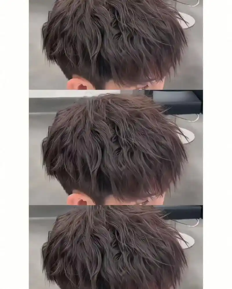 束状纹理烫 2023男生流行发型"束状纹理" 时尚 火爆全网的束状纹理烫