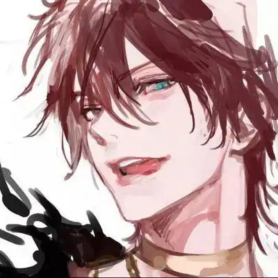 苏瓷红色系个性高冷动漫男头