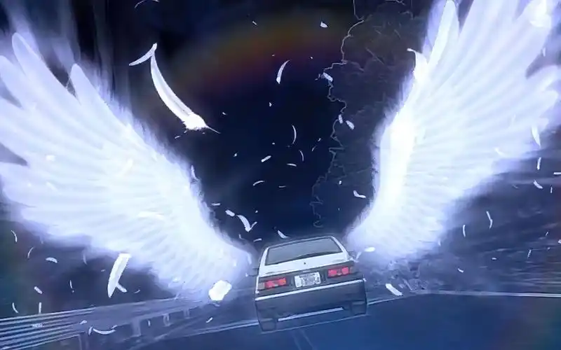 [4k]头文字d (藤原拓海对战秋山涉,86对86) mad短片