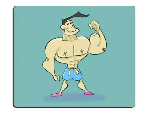 肌肉男漫画简笔画