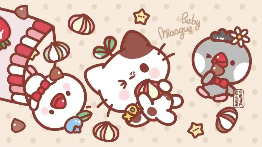 喵咕酱流心曲奇电脑壁纸