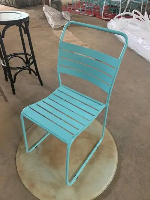 定制餐厅户外铁艺餐椅咖啡店小吃奶茶店椅子