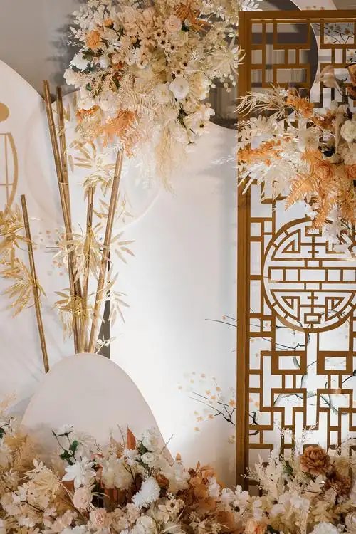 花都婚礼|谈雅香槟色新中式婚礼