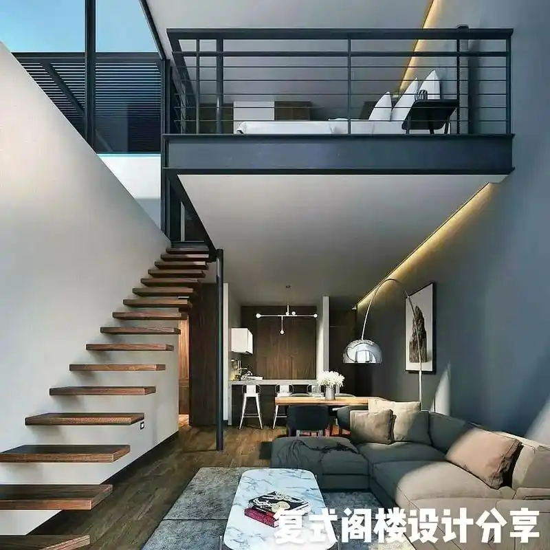 复式阁楼隔断设计分享#创作灵感 #复式 #复式公寓 #复式楼 - 抖音