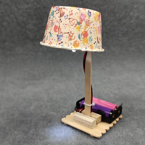 纸杯小台灯科学小制作模型木质卡通拼装益智暑假手工作业diy材料