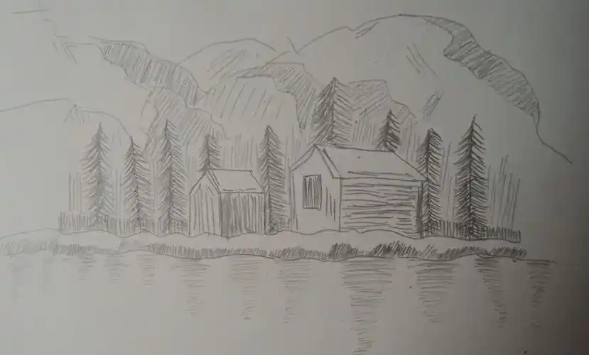 新世纪学校七年级学生"停课不停学"优秀美术作业展——《画家乡的风景