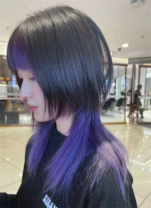 女生长发狼尾 超a发型张扬个性_非主流发型 - 美发站