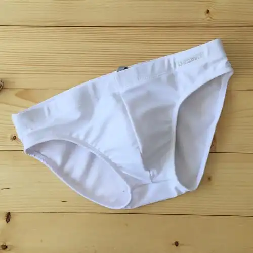 泳裤男 低腰防尴尬带护垫三角泳裤 海边游泳裤潮男必备游泳套装_7折