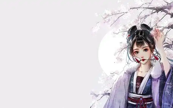 横版汤圆古风封面素材无水印可直接用已处理