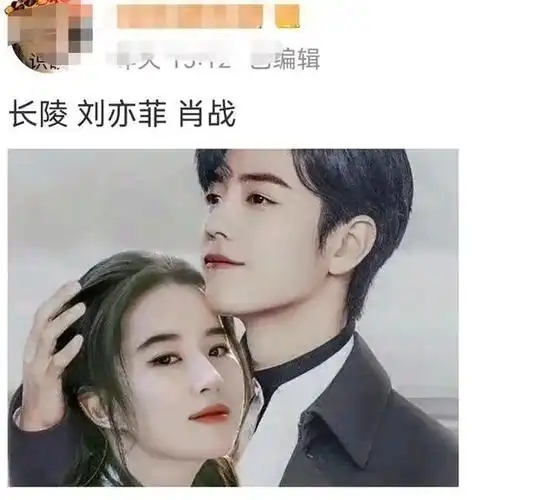 肖战和刘亦菲首搭网友好期待他们同框