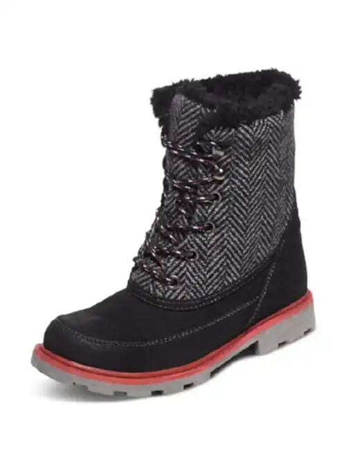 美国直邮roxyr0150保暖中跟系带女靴休闲靴子