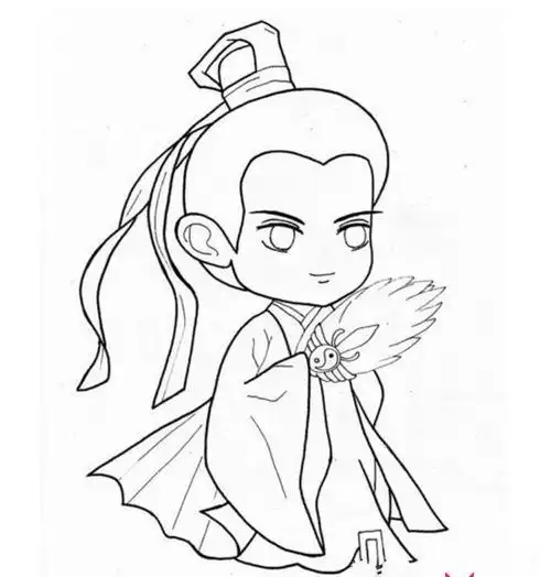 q版诸葛亮简笔画