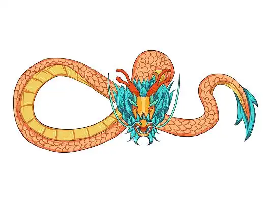 卡通中国龙素材-卡通中国龙元素图片下载-觅知网