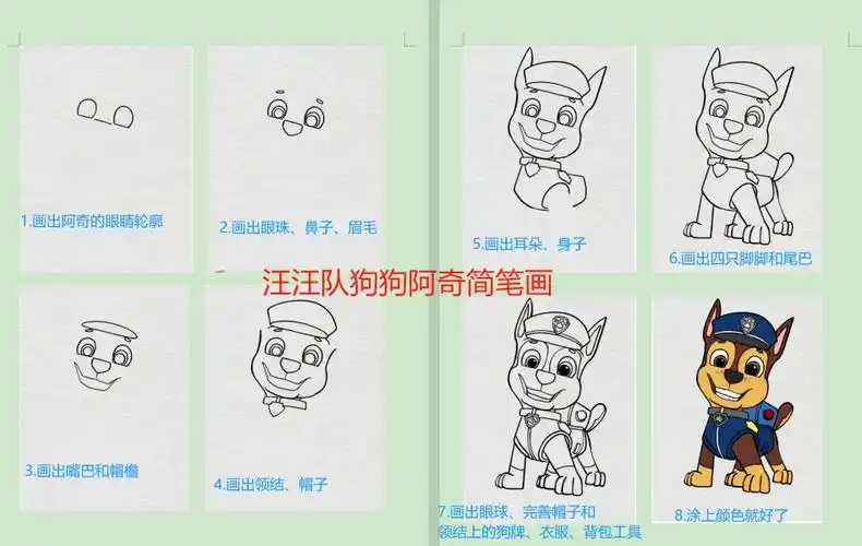 动画片《汪汪队立大功》里面有一只乐于助人的狗狗—阿奇.