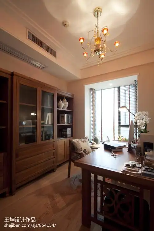 平东南亚别墅书房实景图片功能区潮流混搭功能区设计图片赏析