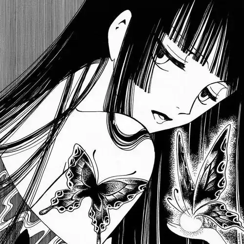 漫画头像自截|黑白漫头|旧漫头像|壹原侑子作品:xxxholic#头像分享