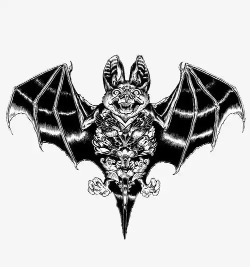 关键词 : 蝙蝠,黑白,手绘,艺术