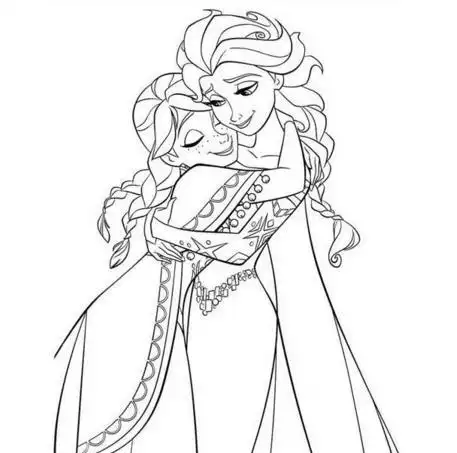 艾莎公主安娜公主雪宝简笔画